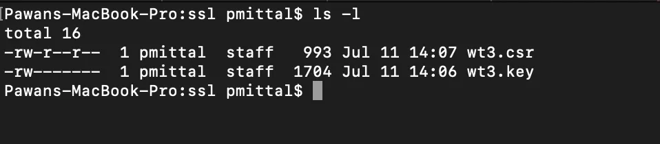 CSR and Key files