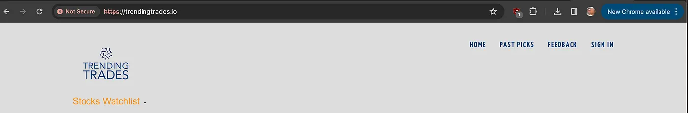 Website not secure as no SSL certificate installed